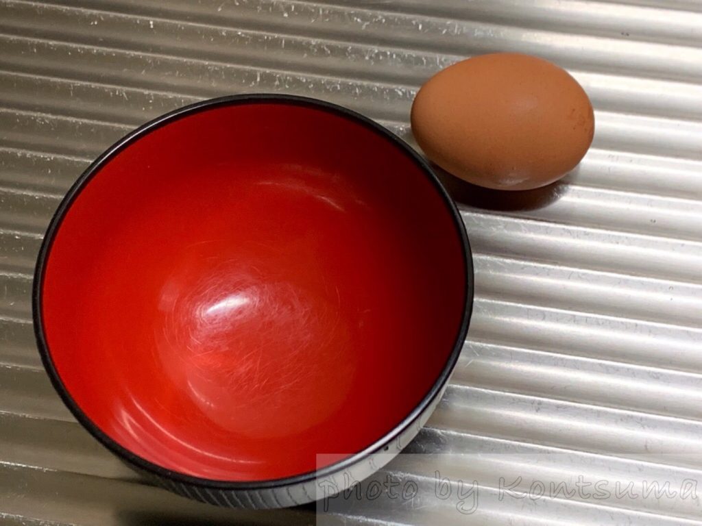電子レンジで半熟卵