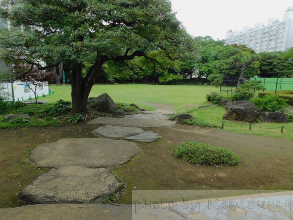 旧岩崎邸庭園 和館からの庭園